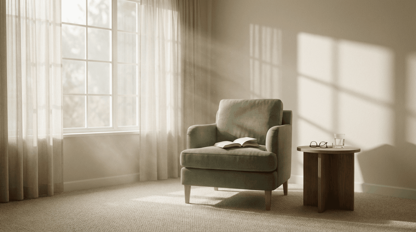 Senior passenger comfortable in private car service