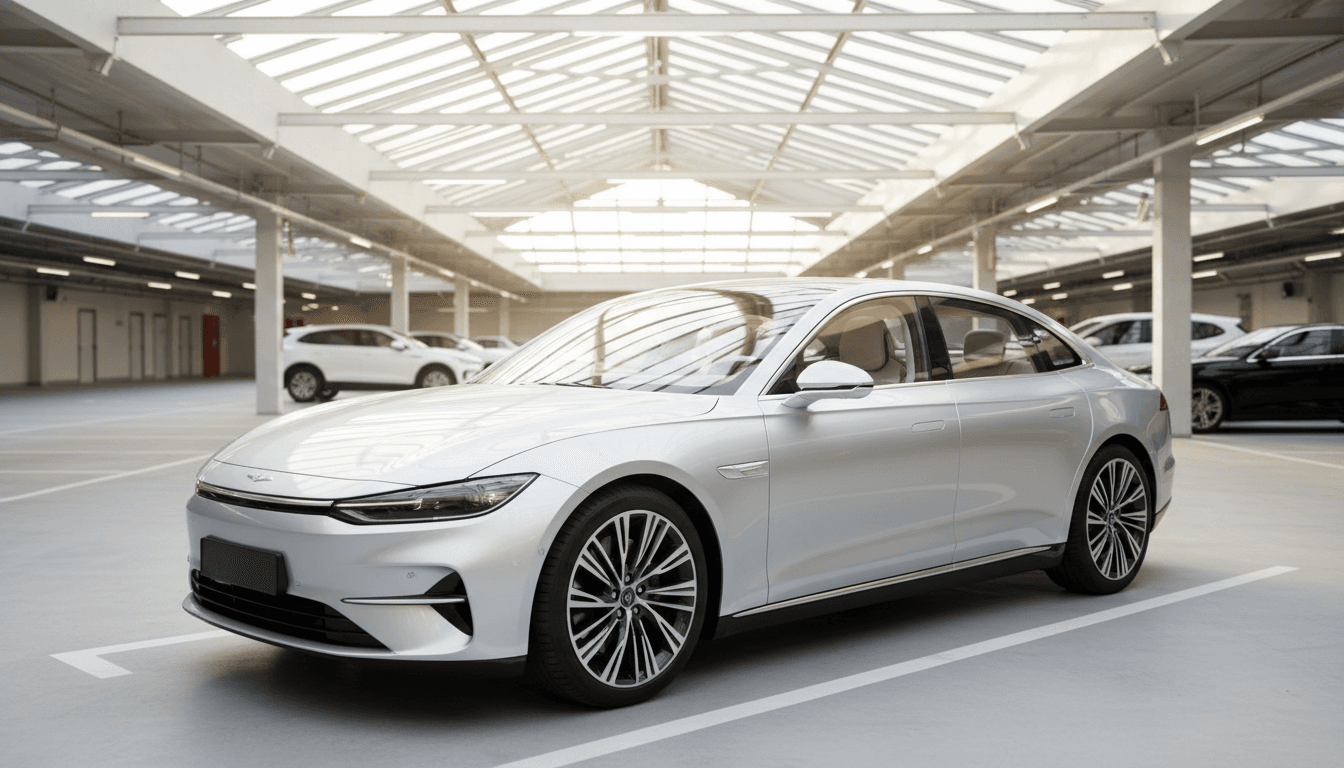 Private Car Service for Seniors vehicle at medical facility